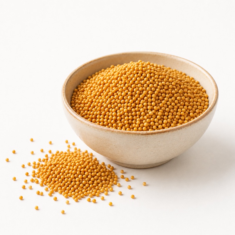Mostaza amarilla en grano